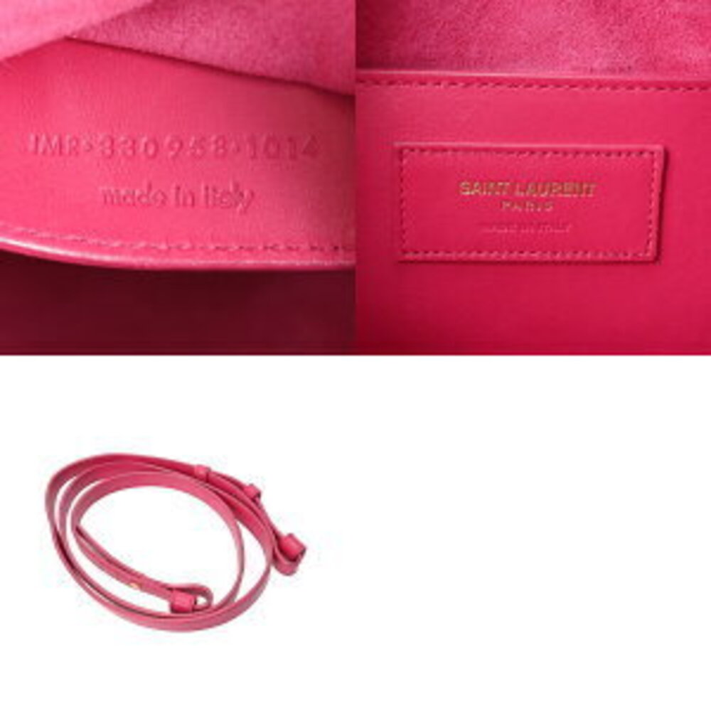 Saint Laurent Baby Duffle Pink Calfskin Shoulder Bag - Picture 9 of 9
